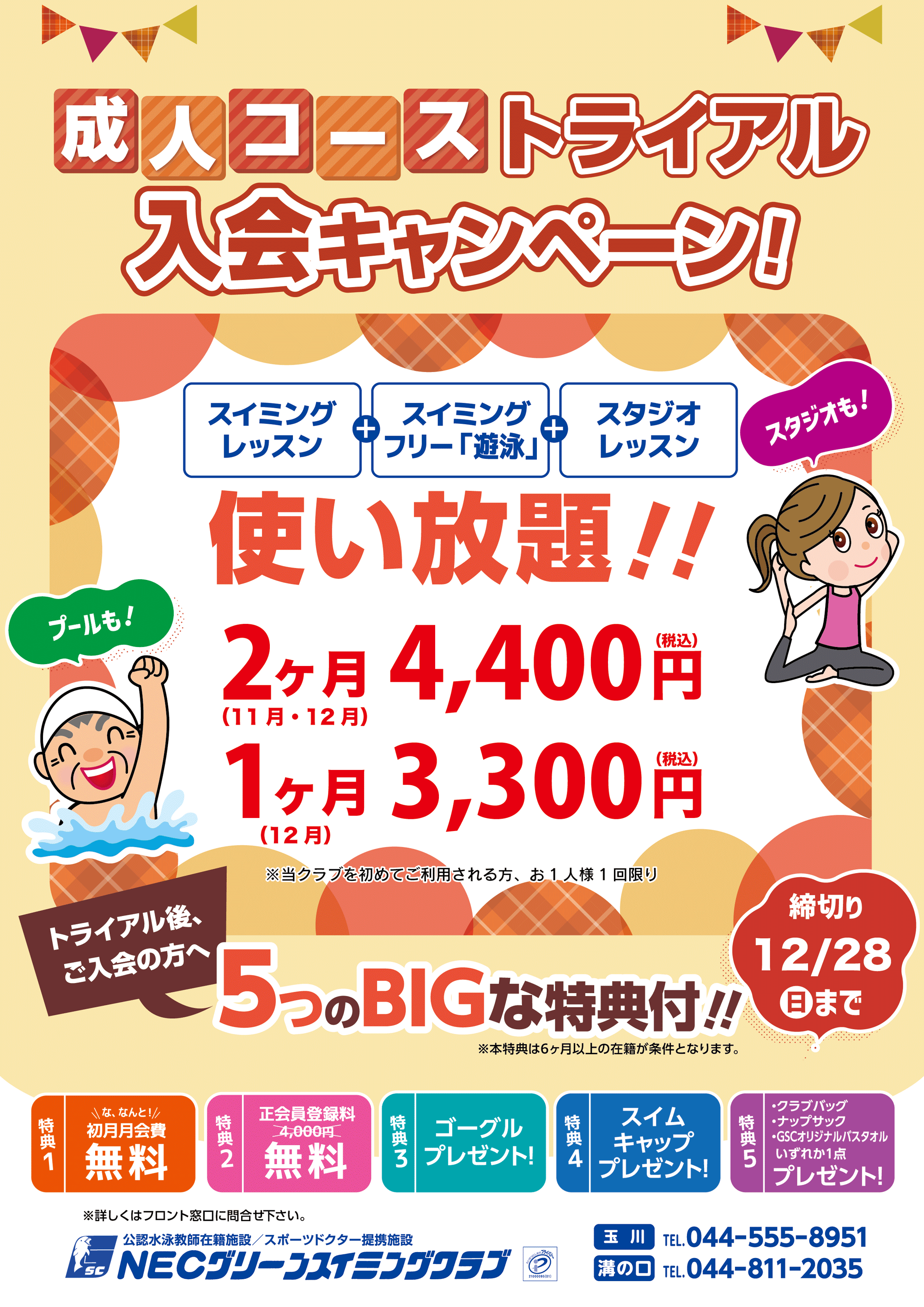 成人コーストライアル入会キャンペーン